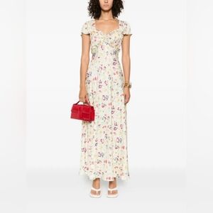 NEW DOEN Valerine Silk Blend Maxi Dress